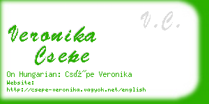 veronika csepe business card